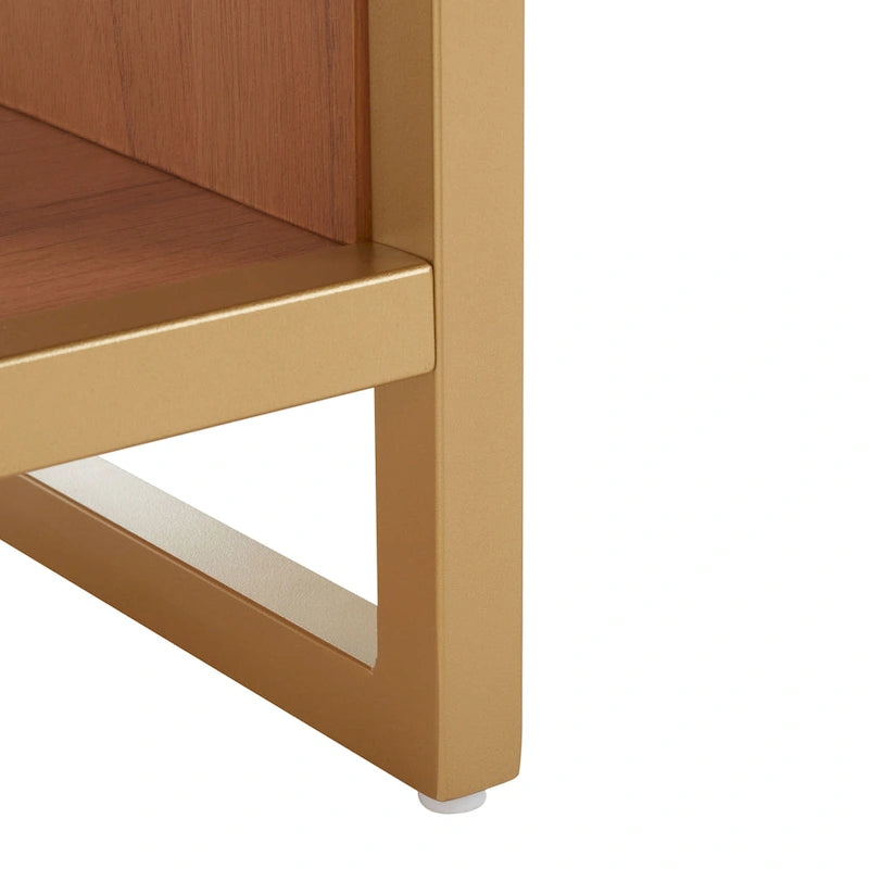 Entryway Storage Bench with Open Shelf, Cushioned Oval Seat and Wood Base