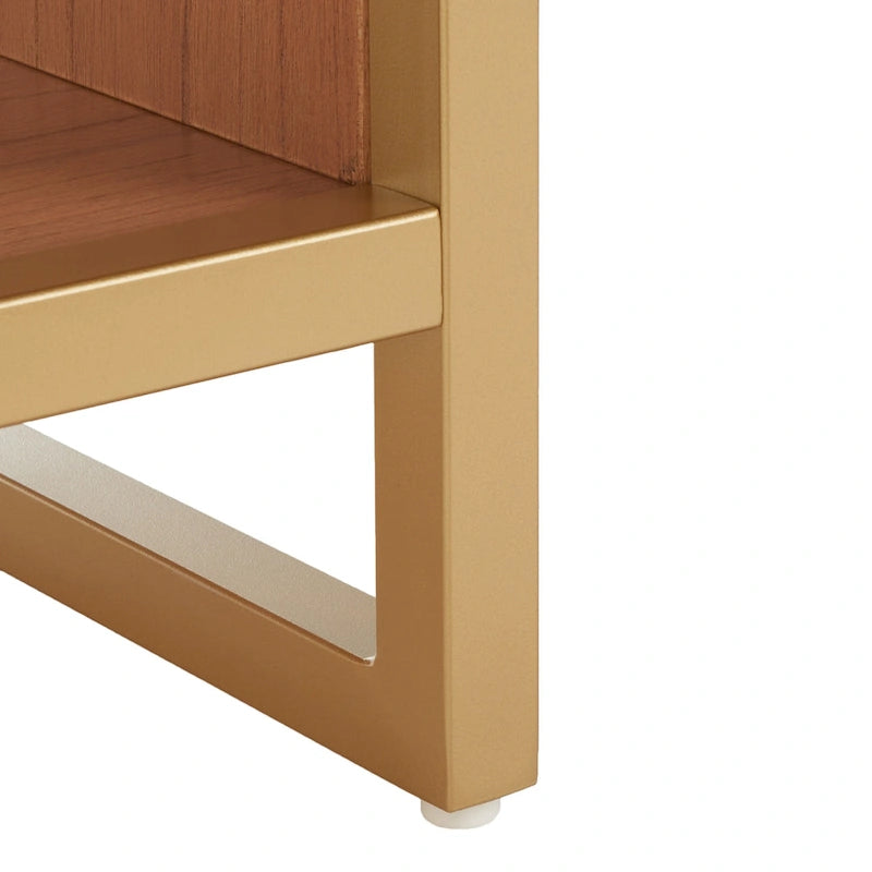 Entryway Storage Bench with Open Shelf, Cushioned Oval Seat and Wood Base
