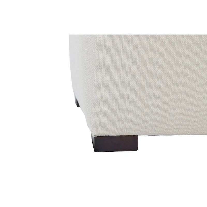 8-Button Tufted Storage Bench with Large Interior Compartment for Bedroom or Entryway