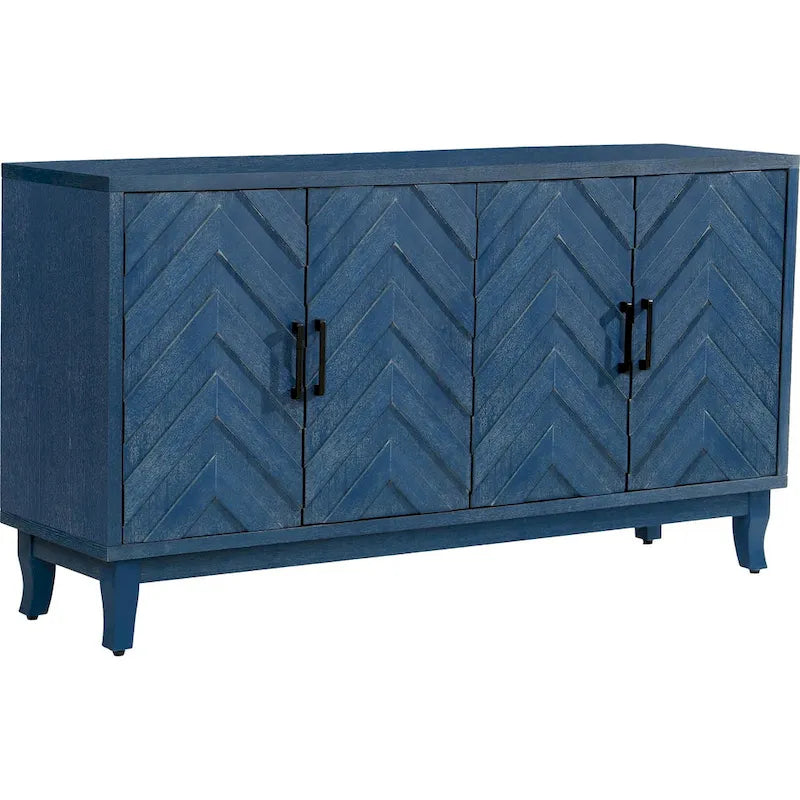 4 Door Wooden Cabinets for Living Room Dining Room Bedroom
