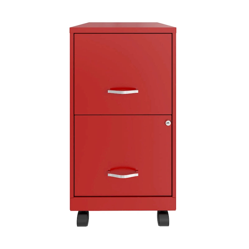 2 Drawer Smart Vertical File Cabinet, Lava Red