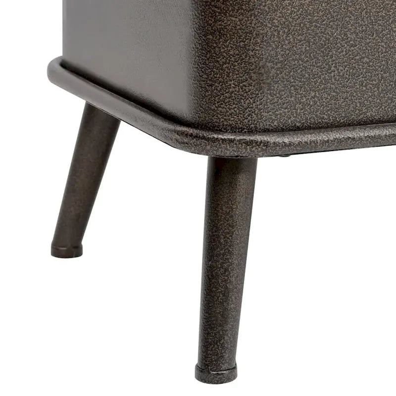 XL Storage Bench with Backrest 43.3 Black Faux Leather - 43.3 x 20.5 x 29.5