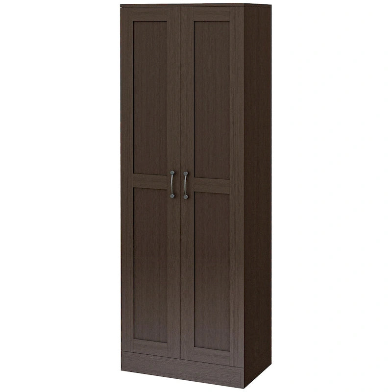 69-Inch Tall Storage Pantry Cabinet with Soft Close Doors and 3 Adjustable Shelves