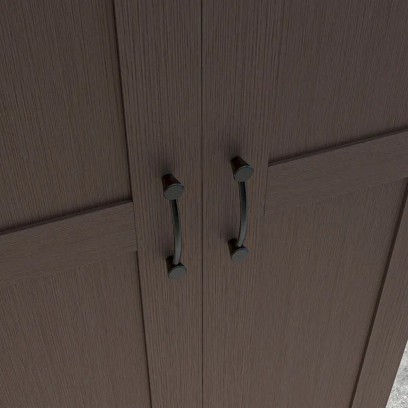 69-Inch Tall Storage Pantry Cabinet with Soft Close Doors and 3 Adjustable Shelves