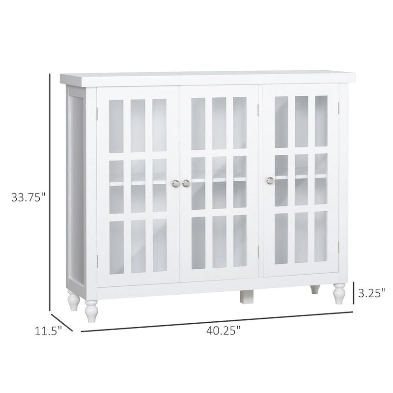 69-Inch Tall Storage Pantry Cabinet with Soft Close Doors and 3 Adjustable Shelves