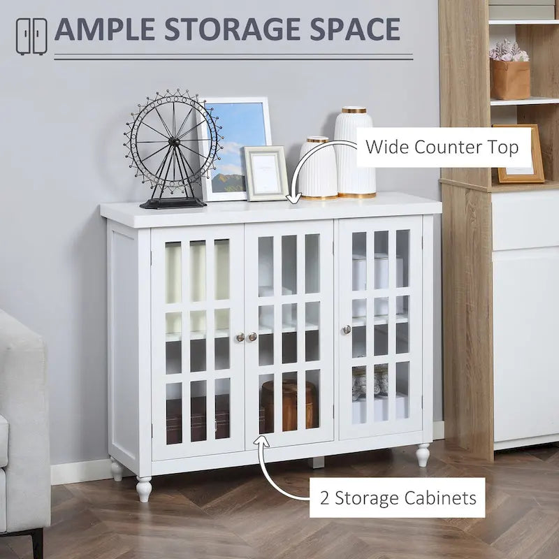69-Inch Tall Storage Pantry Cabinet with Soft Close Doors and 3 Adjustable Shelves