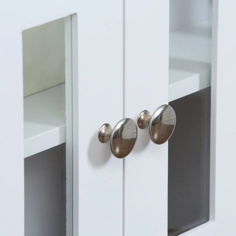 69-Inch Tall Storage Pantry Cabinet with Soft Close Doors and 3 Adjustable Shelves