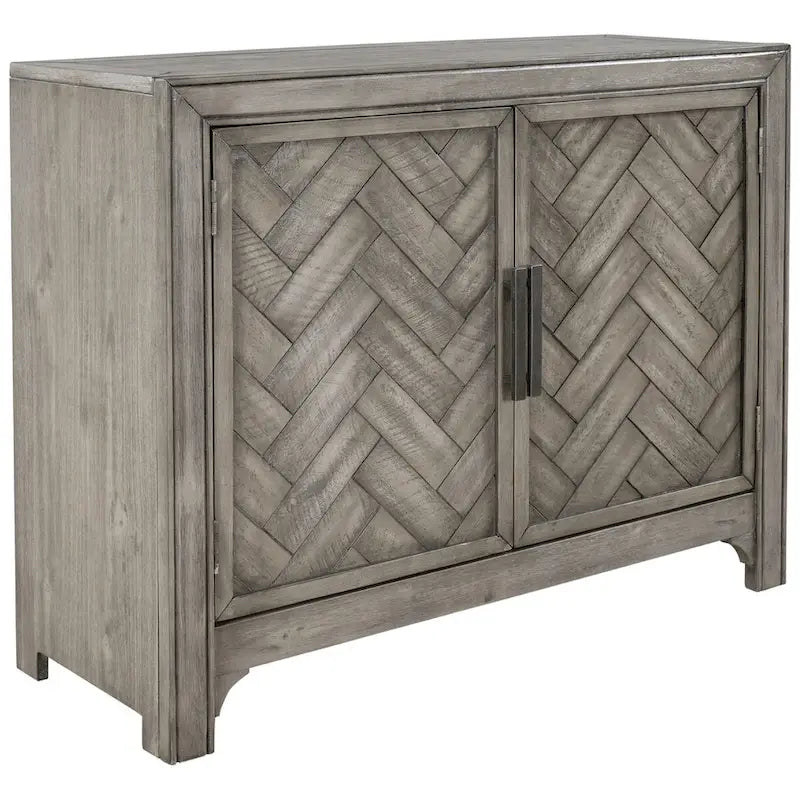 Vintage Storage Cabinet with Double Doors and Adjustable Shelf