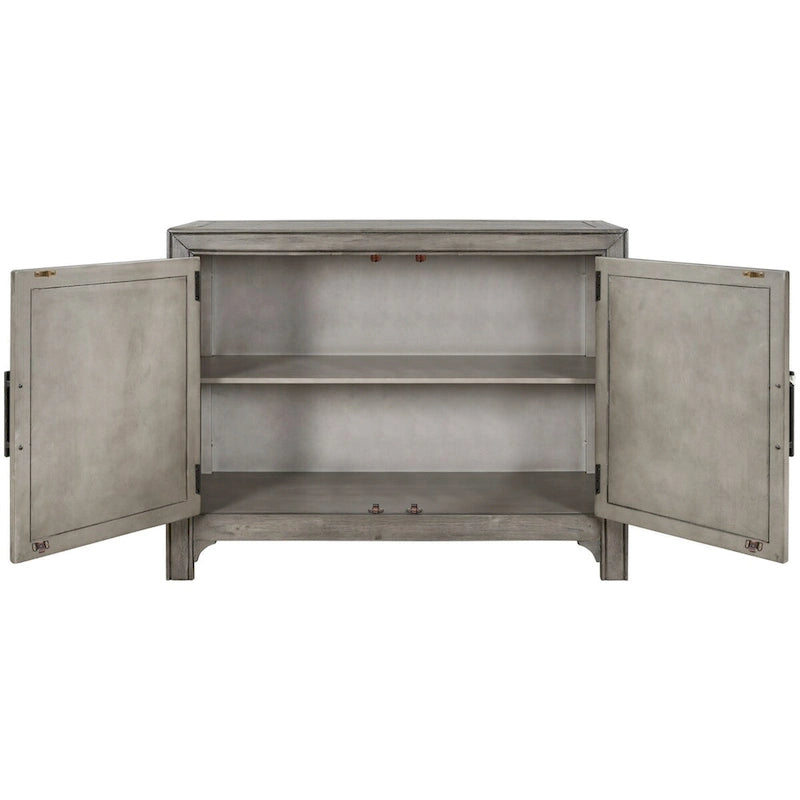 Vintage Storage Cabinet with Double Doors and Adjustable Shelf