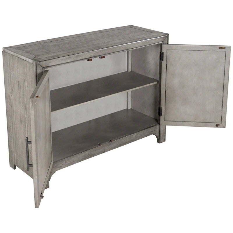 Vintage Storage Cabinet with Double Doors and Adjustable Shelf