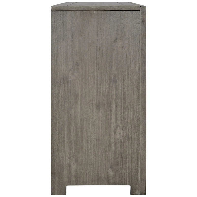 Vintage Storage Cabinet with Double Doors and Adjustable Shelf