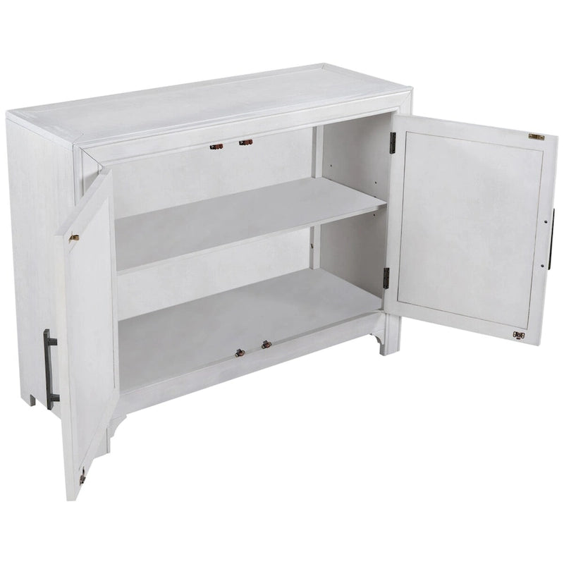 Vintage Storage Cabinet with Double Doors and Adjustable Shelf
