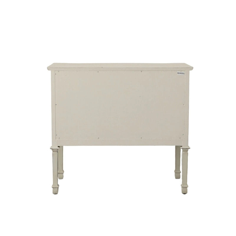 36 2-Door Server, Distressed Cream
