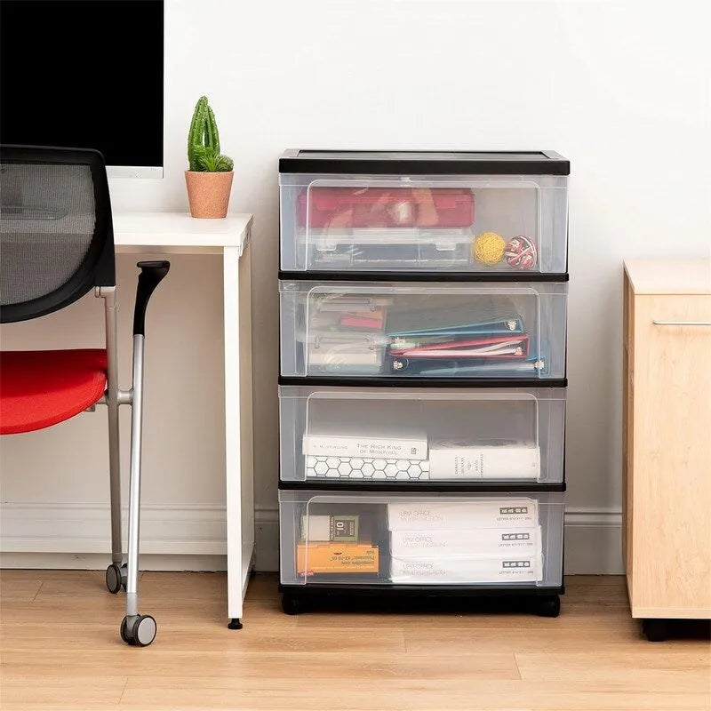 4 Drawer Wide Storage Drawer