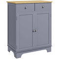 Double Door Kitchen Sideboard Buffet Cabinet with 2 Drawers and Adjustable Shelf