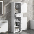 Tall Bathroom Storage Cabinet with Drawer, Adjustable Shelf and Anti-Toppling Device