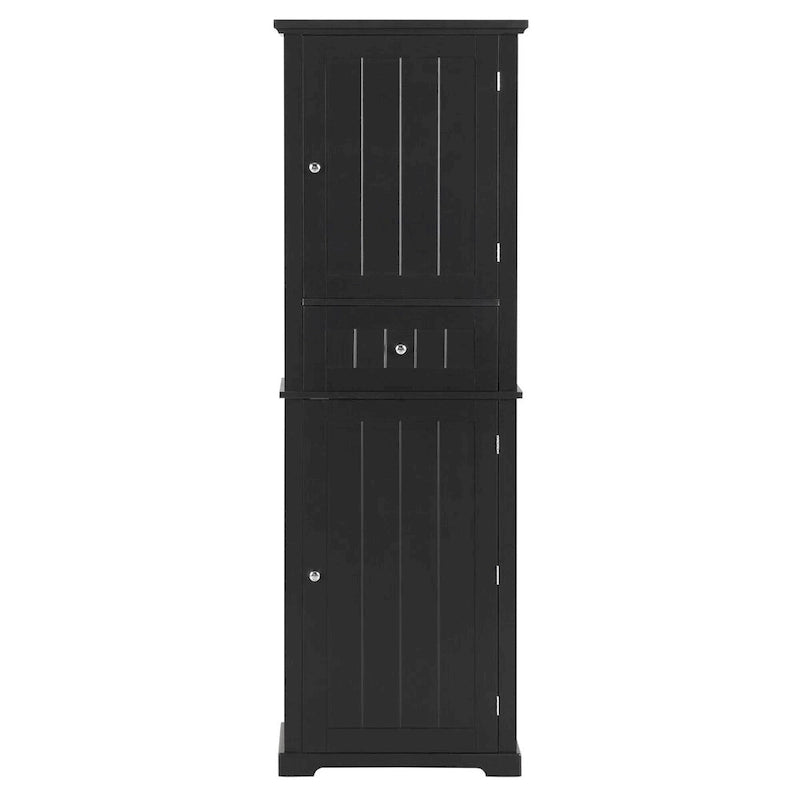 Tall Bathroom Storage Cabinet with Drawer, Adjustable Shelf and Anti-Toppling Device
