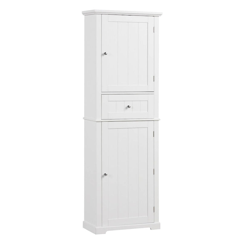Tall Bathroom Storage Cabinet with Drawer, Adjustable Shelf and Anti-Toppling Device