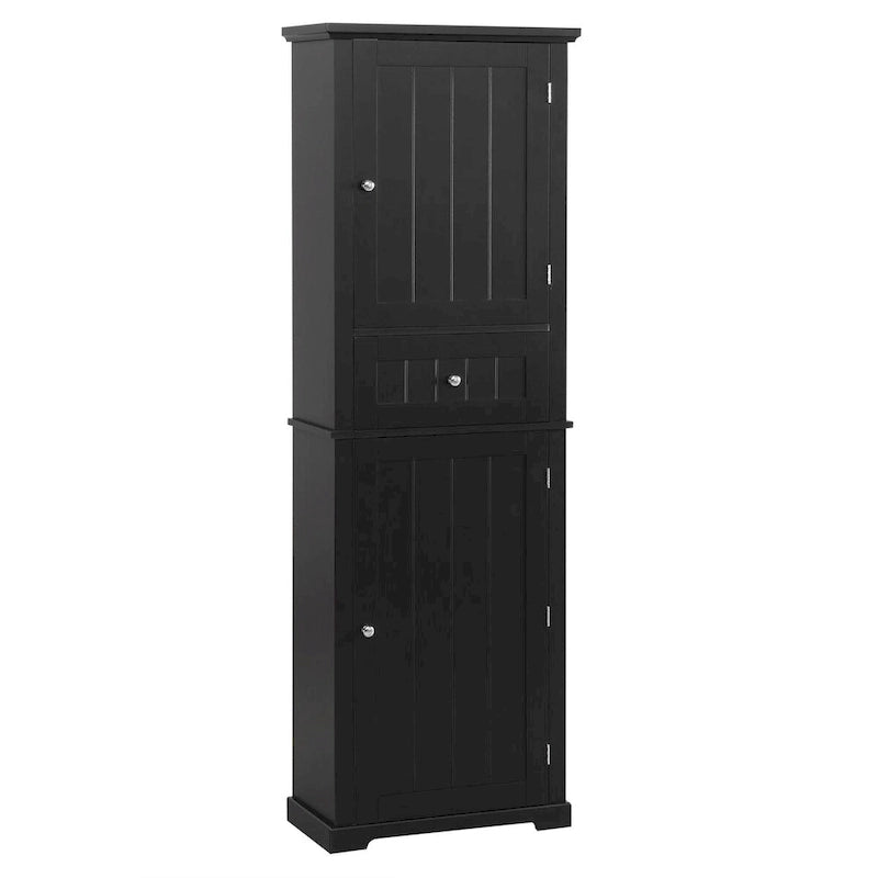 Tall Bathroom Storage Cabinet with Drawer, Adjustable Shelf and Anti-Toppling Device