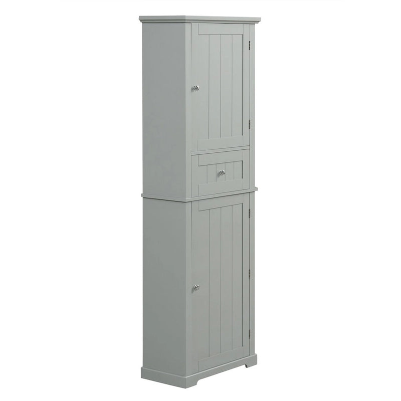 Tall Bathroom Storage Cabinet with Drawer, Adjustable Shelf and Anti-Toppling Device