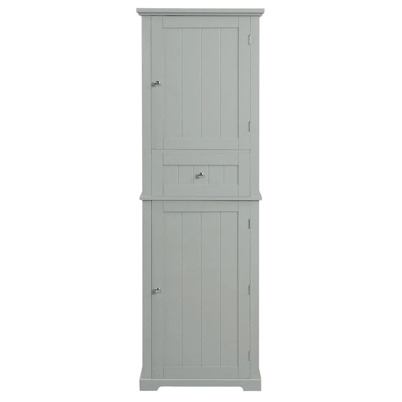 Tall Bathroom Storage Cabinet with Drawer, Adjustable Shelf and Anti-Toppling Device
