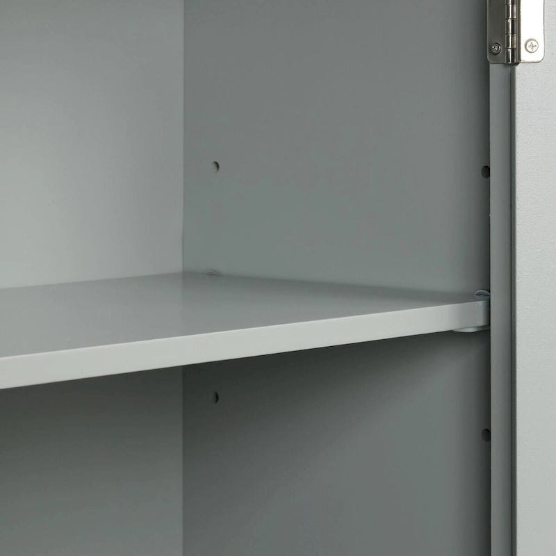 Tall Bathroom Storage Cabinet with Drawer, Adjustable Shelf and Anti-Toppling Device